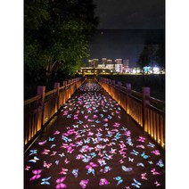 3D 다이나믹 프로젝션 특수효과 조명, 100W 회전 연꽃 물고기 + 물 패턴