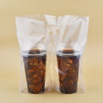 투명 2구 비닐 캐리어 100개