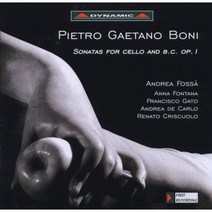 [CD] Anna Fontana 보니: 첼로와 통주저음을 위한 소나타 Op.1 (Pietro Gaetano Boni: Sonatas for Cello and...