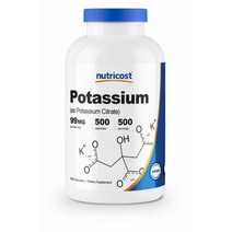 Nutricost Potassium Citrate 뉴트리코스트 포타슘 구연산 칼륨 500정 1팩