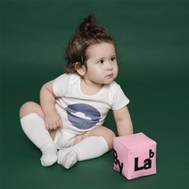 랩바이베이비 반팔바디수트 특허받은 열똑똑아기옷 아기 체온37도 38도이상 체온감지가능
