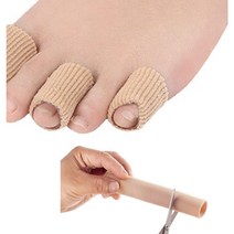 운동화 구두 새끼발가락 골절 2개 테이핑 깁스 물집 휨 엄지발가락 보호대 골무, 스킨M, 스킨S