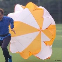 [노띵크]체육대회게임 낙하산메고 달리기 세트 보관가방포함, 옵션/레드