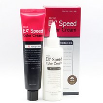 모나리자 자브모즈엑스피드 칼라크림120g 5분퀵빠른시간 셀프염색약 흰머리새치커버 남성여자 자연갈색 저자극 미용실, 2N흑색