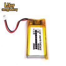 402030 3.7V 200mAh 리튬 폴리머 리포 충전식 배터리 JST 1.25mm 2p Mp3 카메라 블루투스 GPS 용, 한개옵션0