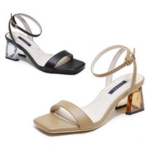 [AK PLAZA] [세라] SAERA S21S404 샌들 베이지 블랙 6CM