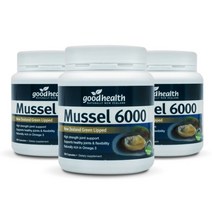 Good Health 뉴질랜드 정품 굿헬스 초록입홍합 6000mg 300캡슐 3개세트, 3개