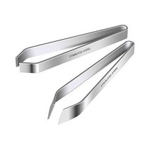 생선 뼈 족집게 스테인레스 스틸 플랫 경사 집게 펜치 헤어 펜치 핀 뼈 제거 도구 데본 연어 배스 메기 2 피스, 2pcs