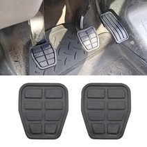 2Pcs 자동차 발 페달 브레이크 클러치 고무 패드 커버 폭스 바겐 골프 Jetta MK2 T4 C44 1983 1992 1984 1992 링 스키드 증거, 단일옵션, 폭스바겐