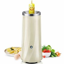 달걀바기계 메이커 달걀말이 계란바 간단한 아침 에그롤, 싱글 화이트 JDQ101T