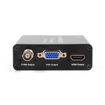 넥스트 AHD to HDMI VGA CVBS 컨버터 비디오컨버터 영상변환장치, 블랙