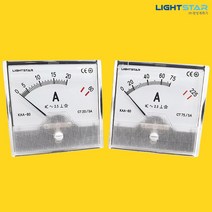 광성계측기 교류전류계 각형 아날로그메타 지시계기 KAA-80 300% LIGHTSTAR, 40/5A(300%)