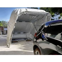 차천막 접이식 차고 자동차 간이주차장 캐노피 차양막, 대형 (6x2.5x2.3m)