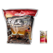켈로그 첵스초코 1200g 시리얼 1팩 + 프링글스 클래식 53g 미니 1개
