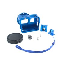 고프로호환하우징 방수케이스GoPro HERO 5 6 7 블랙 프레임 하우징 케이스 쉘 + UV 필터 CNC 알루미늄 합, 03 푸른 색