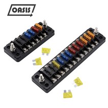 휴즈홀더 6구 12구 ATO 휴즈박스 자동차 소켓 일체형 퓨즈 홀도 DIY FUSE BOX, A43:6구 휴즈박스