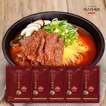 미스타셰프 소고기 해장면 415g 5팩 해장라면 라멘 라면 유통기한2023.07.09, 미스타셰프/소고기해장면 5팩