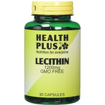 영국산 lecithin 소이빈 콩레시틴 1200 Health Plus 90캡슐, 상품선택