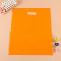소기업용 맞춤형 쇼핑백 맞춤형 플라스틱 가방 맞춤형 인쇄 플라스틱 가방 팩 추가 인쇄 요금, 20x30cm  100PCS+Orange
