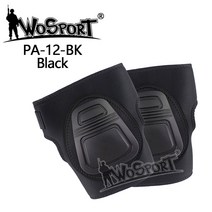 택티컬 전투 밀리터리 WOSPORT 전술 운동 보호 장비 키트 Airsoft 무릎 보호 키트 수렵 사격 색탄 오토바이 안전 패드, 백색