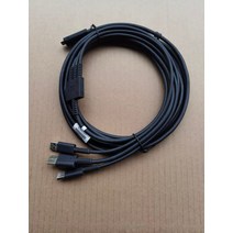 vr Pimax VR 헤드셋용 USB/DP 케이블 5M 교체형 Artisan/5K PLUS 5K XR 8kplus 용 DP USB, 한개옵션0