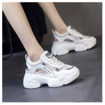 메쉬 키높이 5cm 여자 여름 신발 샌들 운동화 캐주얼화 여성 통굽 슈즈