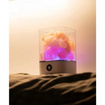 일상곳곳 크리스탈 스톤 디퓨저 무드등 4종 에센셜 오일세트 증정, 블랙, 베르가못+로즈마리+티트리+라벤더