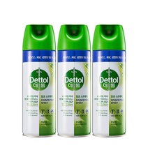 데톨 항균 스프레이 450ml 모닝 듀 3개, 450ml 3개