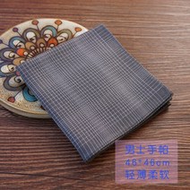 명품손수건 남자 등산 손수건 행거칩 면 남성 여성 어린이 복고풍 격자 무늬 인쇄 가벼운