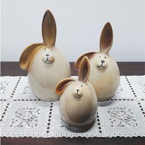 YDW6E3B93 화원소품 ㅌ끼 품 정원용품 장원장식품 토끼3p세트11086 저금통 토끼소품 토끼장식 n00150 지갑
