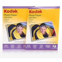 코닥 A4 고광택인화지 20매 필름용지 180g, 1개