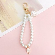 [다이나몰] 1+1 진주 가방 손잡이 키링 넘버5향수병