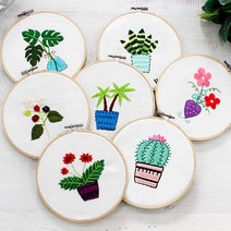 자수의 온도 프랑스자수 DIY패키지세트 초보자용 모음, 1.초보자용 8style - C 네잎클로버