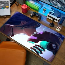 롤 마우스패드 게이머 아케인 데스크 매트 마우스 패드 대형 PC 컴퓨터 키보드 ALeague of Legends 징크스 고무, 24.4  900X400 2mm