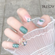 [24tips] 트루러비 페츠 패션 시선집중 귀여운 눈에뛰는 유행 새로운 심플한 러블리 개성만점 세련된 감각적 특이한 블링블링한 캐릭터 붙이는 셀프 네일팁, UP-053