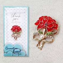 무 20개묶음 카네이션 브로치 케이스 부모님선물 어버이날 조화 코사지 스승의날, 2500카네이션브로치(케이스)(20개)