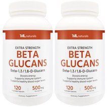 [미국빠른직구] 마이라이프 내추럴스 발효효모 베타글루칸 85%, 120정, 2개