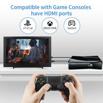 포터블모니터 11.6 인치 휴대용 모니터 HD IPS lcd 디스플레이 1080P 게이밍 PS4 스위치 VGA HDMI 10.1 컴, 04 11.6-1920x1080