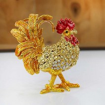 아리공방 황금 닭 보석함 닭장식품 장수선물 개업선물 집들이선물 부모님선물, CHI_11(수탉)