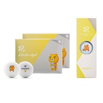 카카오프렌즈 R3 스웨그 에디션 3피스 골프공 24개 캐릭터 화이트 캐주얼 스포츠 골프볼, 단품, 단품