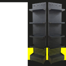 편의점 매대 수납 진열장 과자 라면 마트 약국 슈퍼, 블랙50x20x105cm4겹