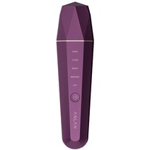 [한정판] 안란 갈바닉 워터필링기 방수 아쿠아픽 마사지기, 퍼플, ALCPJ06-05