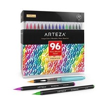 Arteza 아르테자 브러시 펜 페인트 마커 수채화 96색, 96 Colors