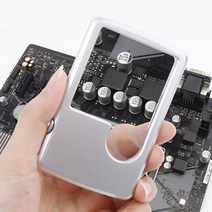 휴대용 카드형 돋보기 (2개입) LED 조명 카드 확대경 고배율 미니 독서용