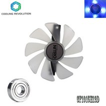 95MM CF1015H12D 기어 LED 쿨러 팬 사파이어 니트로 RX590 RX580 RX570 RX480 RX470 4N001 02 20G 그래픽 카드, Blue LED, 2.Blue LED