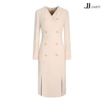 JJ지고트 더블 버튼 슬릿 플리츠 원피스 GM3M0OPW6