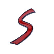 카포카 미니쿠퍼 S 엠블럼 스티커 뱃지 배지, 블랙(대), 미니쿠퍼S