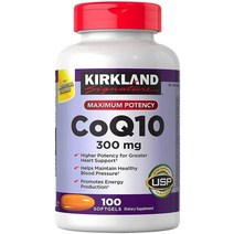 커클랜드 코큐텐 CoQ10 300mg 소프트겔 100정 1개