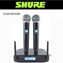 아이돌 마이크 shure glxd4 베타 58a 무선 uhf 동적 전문 휴대용 파티 무대 방송 연설 glxd4beta58a, glxd4 베타58a