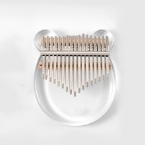 NALU-17 키 칼림바 크리스탈 고양이 모양 아크릴 엄지 피아노 MBIRA CALIMBA 투명 키보드 악기 LIKEMBE, NK-CT BEAR